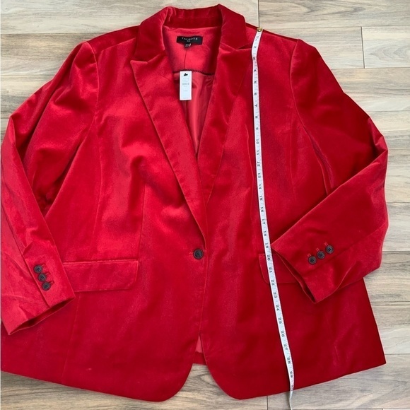 Talbots Red Velvet Blazer - Picture 6 of 7